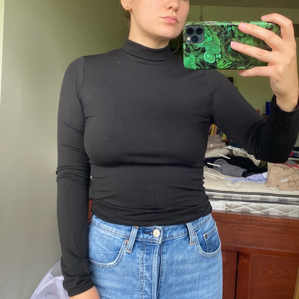 Black turtleneck